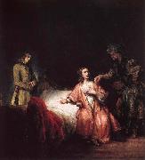 Rembrandt Harmensz Van Rijn Joseph is accused of Potifars wife oil painting on canvas